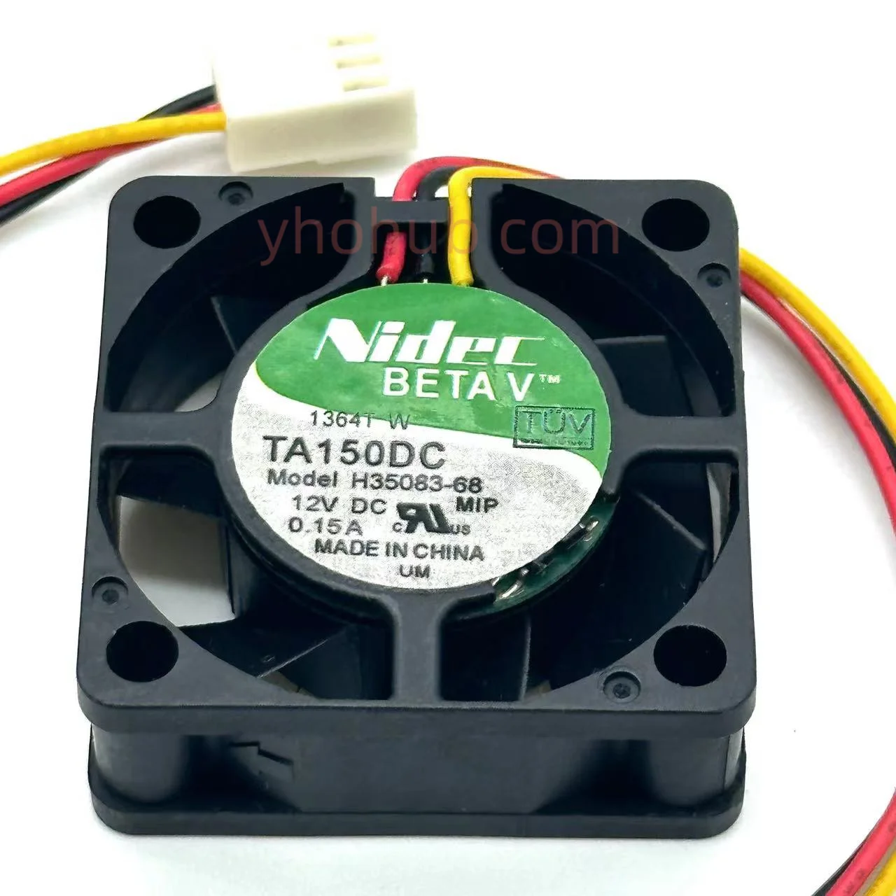 

Nidec TA150DC H35083-68 DC 12V 0.15A 40x40x15mm 3-Wire Server Cooling Fan