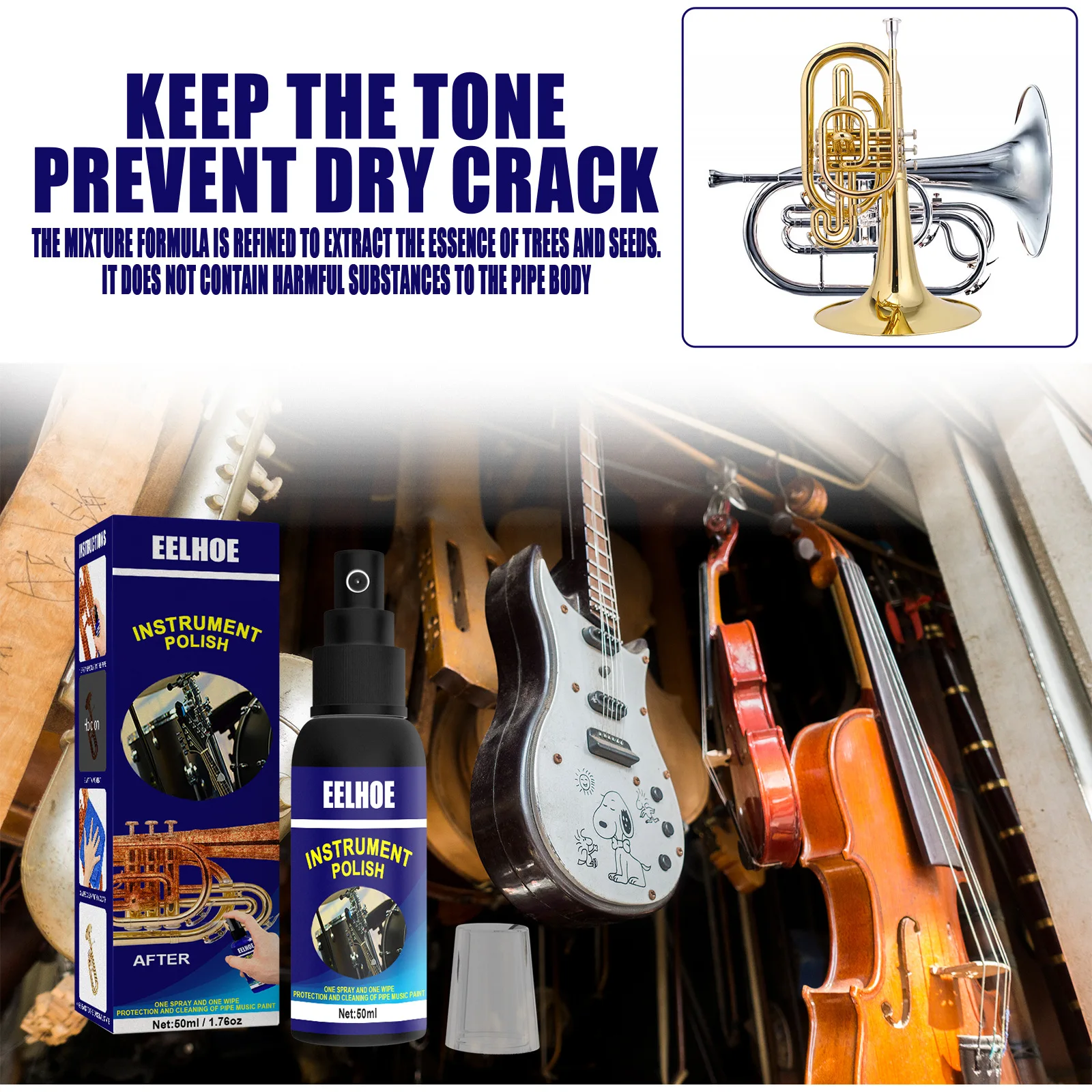 Instrument Polish Spray Brightening Cleaner Polish Treated Cleaning