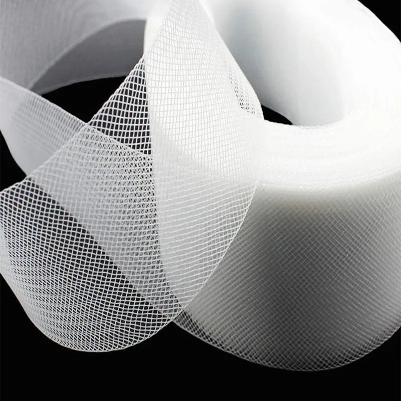 Stiff Polyester Horsehair Braid for Dressmaking and Crafts - 50/100 Yards