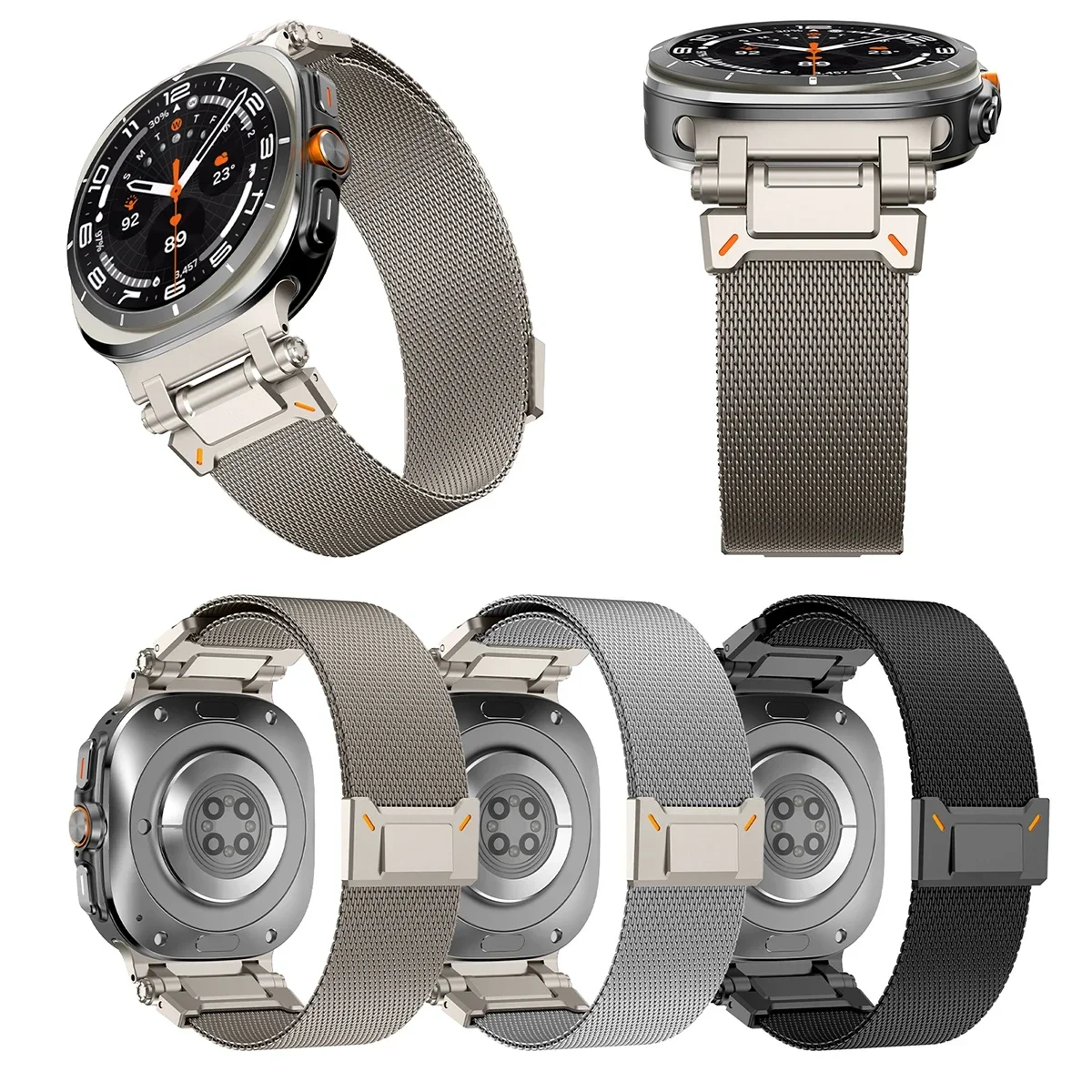 Explorer Milanese Magnetic Stainless Steel Loop Band Bracelet