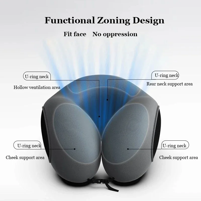 Soft U Shaped Travel Pillow For Sleeping Cervical Health