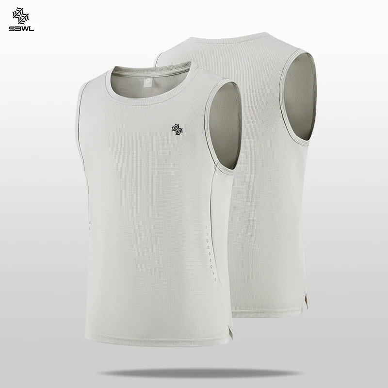 SBWL High-quality sleeveless sports T-shirts for men and women, quick-drying outdoor sports vests 4