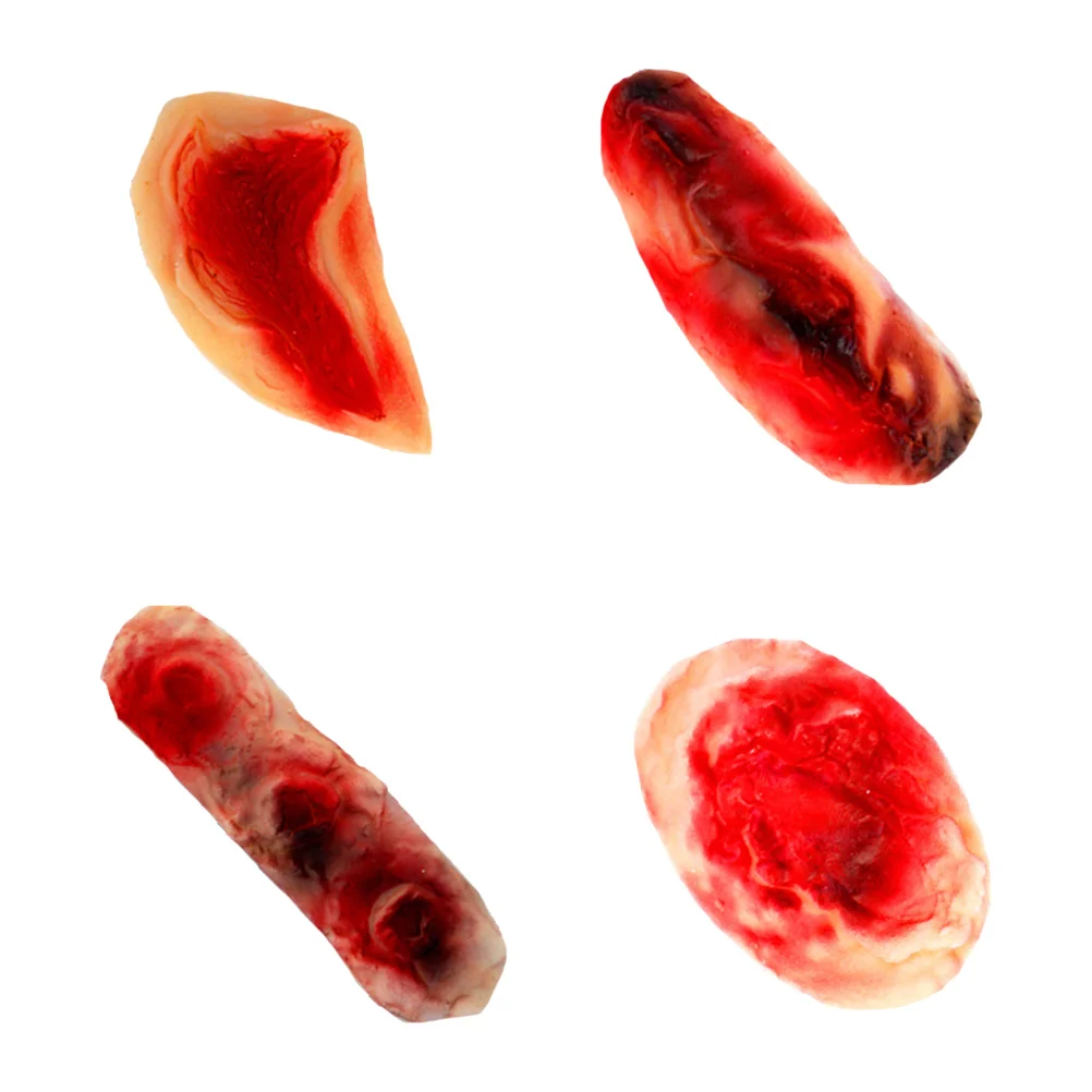 

Halloween Simulation Scar Stickers Fake Wound Decor Scars Temporary Horrible Soft Rubber