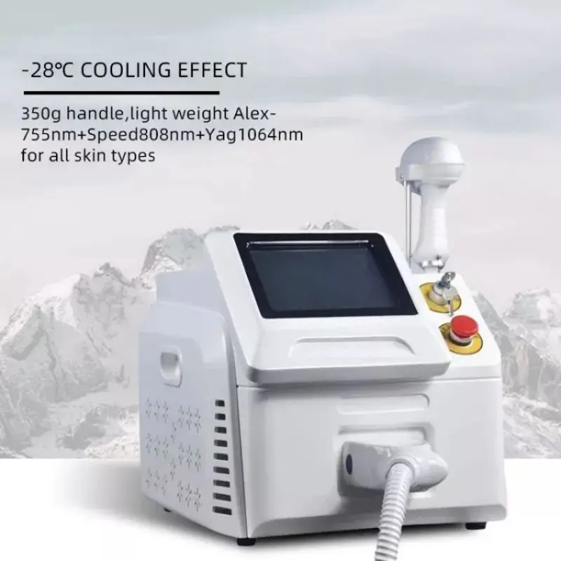 2022 new physical hair removal beauty depilation tool painless safe epilator easy cleaning reusable body crystal hair eraser 3 Wavlength 808nm Diode Laser Hair Removal Machine Skin Rejuvenation Ice Cooling Depilation Professional Beauty Salon Equipment