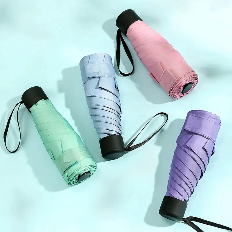 Compact Multi-Color Mini Umbrella - Portable, Durable, and High-Quality