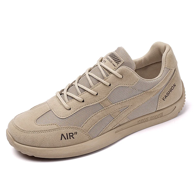 

Suede Men Sneakers Air Mesh Running Shoes for Men Outdoor Breathable Sport Shoes Flat Trainers Shoes Walking Men Sport Sneaker