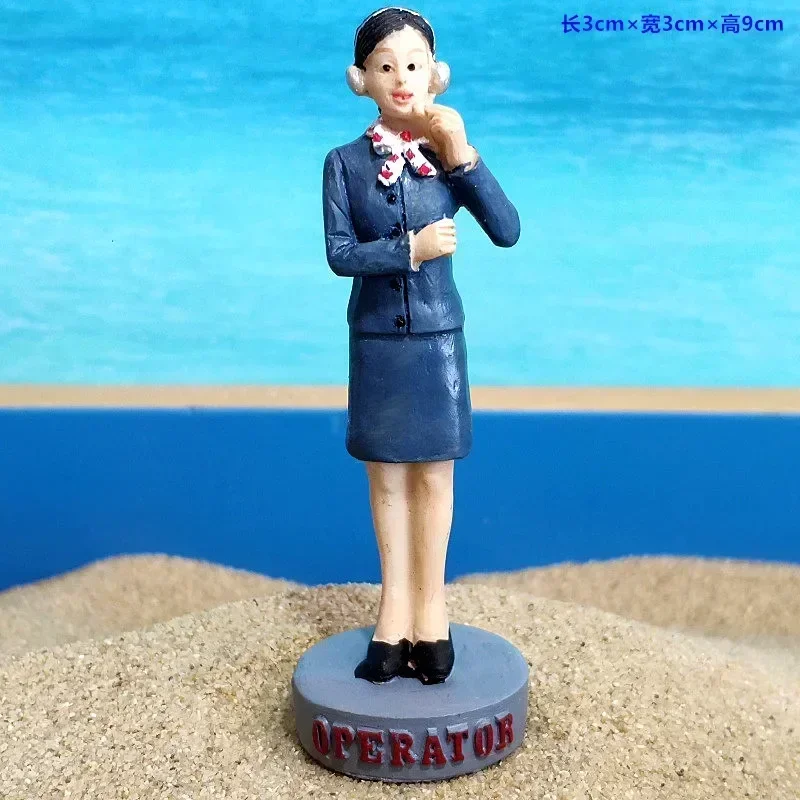 Professional Miniature Figurines Set – Doctor, Nurse, Astronaut, and Worker Desk Decor