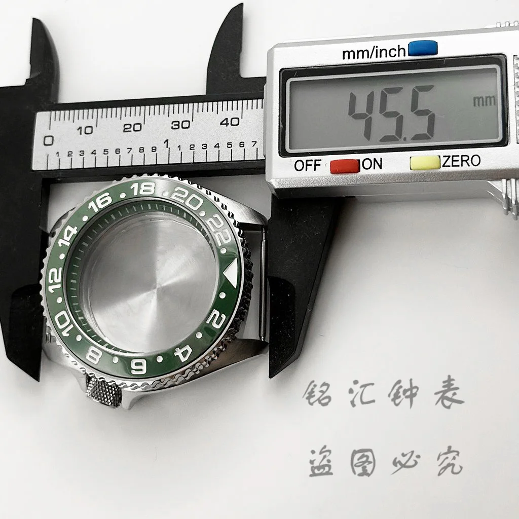 Green Ring 42mm Watch Case with Sloping Bezel