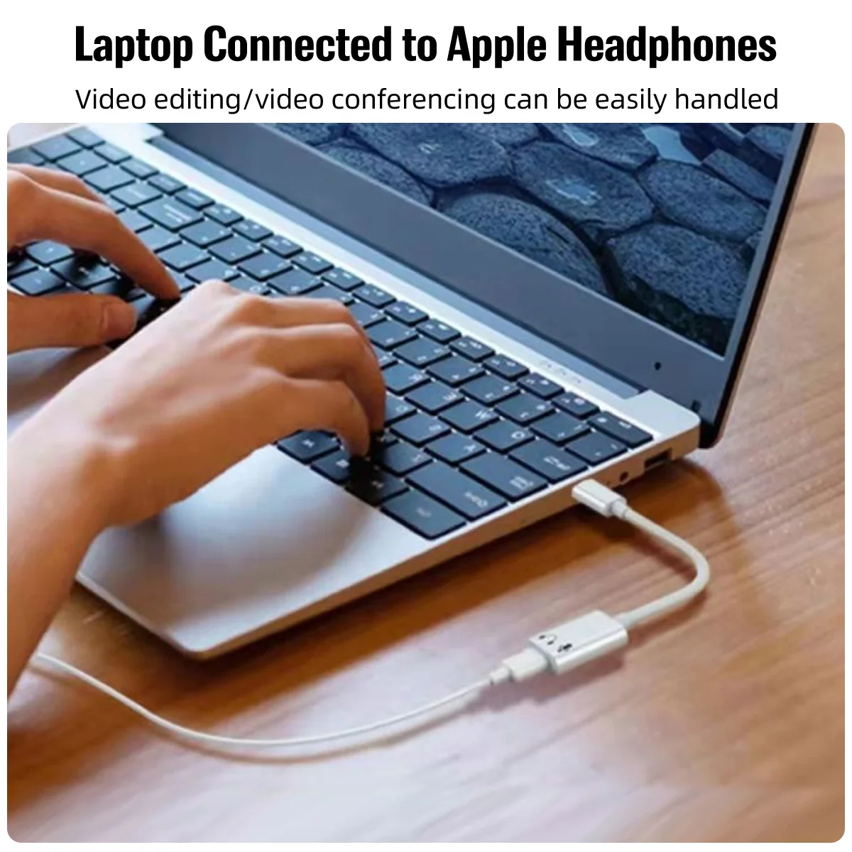 USB C To for ios Audio Headphone Adapter for IPhone 15 Pro Max IPad Pro USBC Type C To for IOS HIFI Aux Earphone Cord Connector