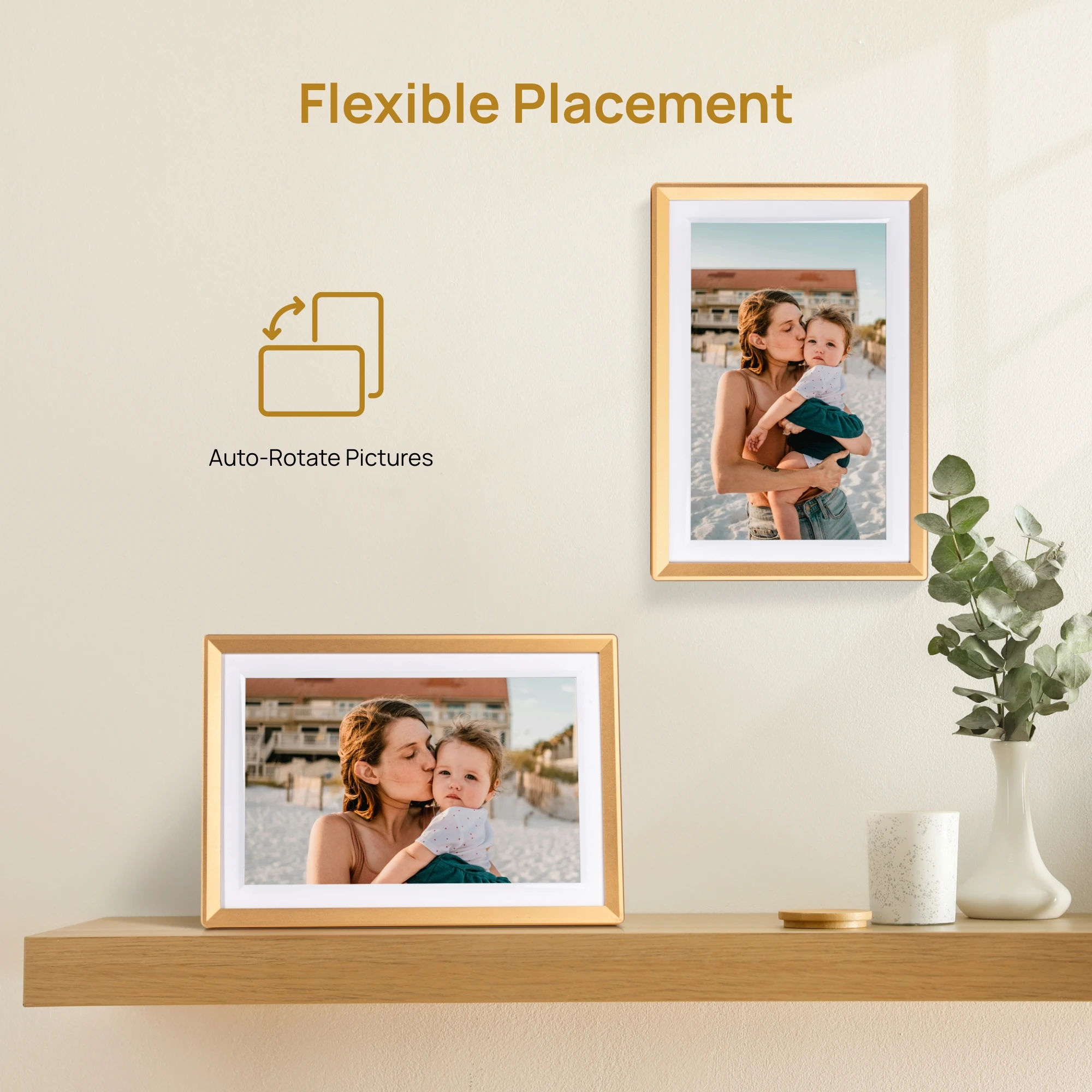 ARZOPA Metal Digital Picture Frame WiFi 10.1" 6