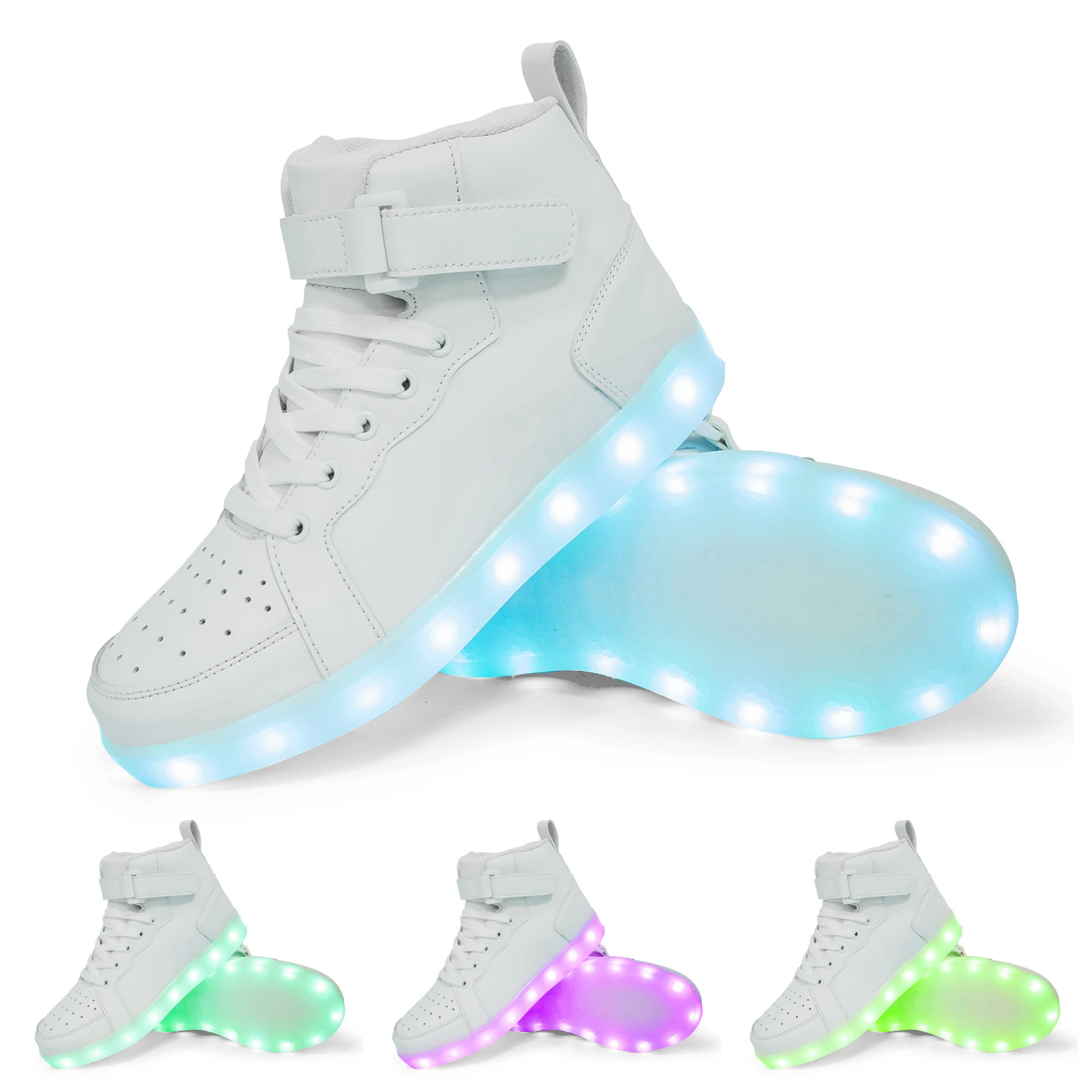 Zapatillas luminosas para niños y niñas, zapatos con suela luminosa y Led, talla 25-40