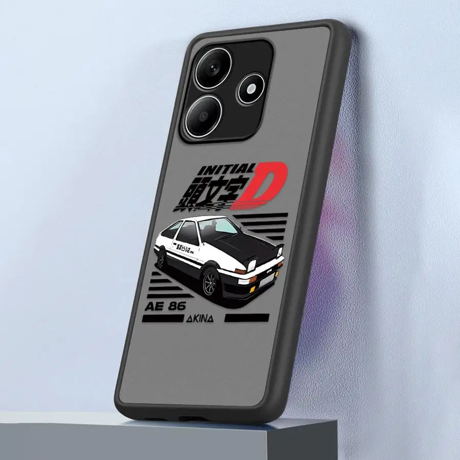 Anime-Inspired Initial D Design Back Phone Cover Case