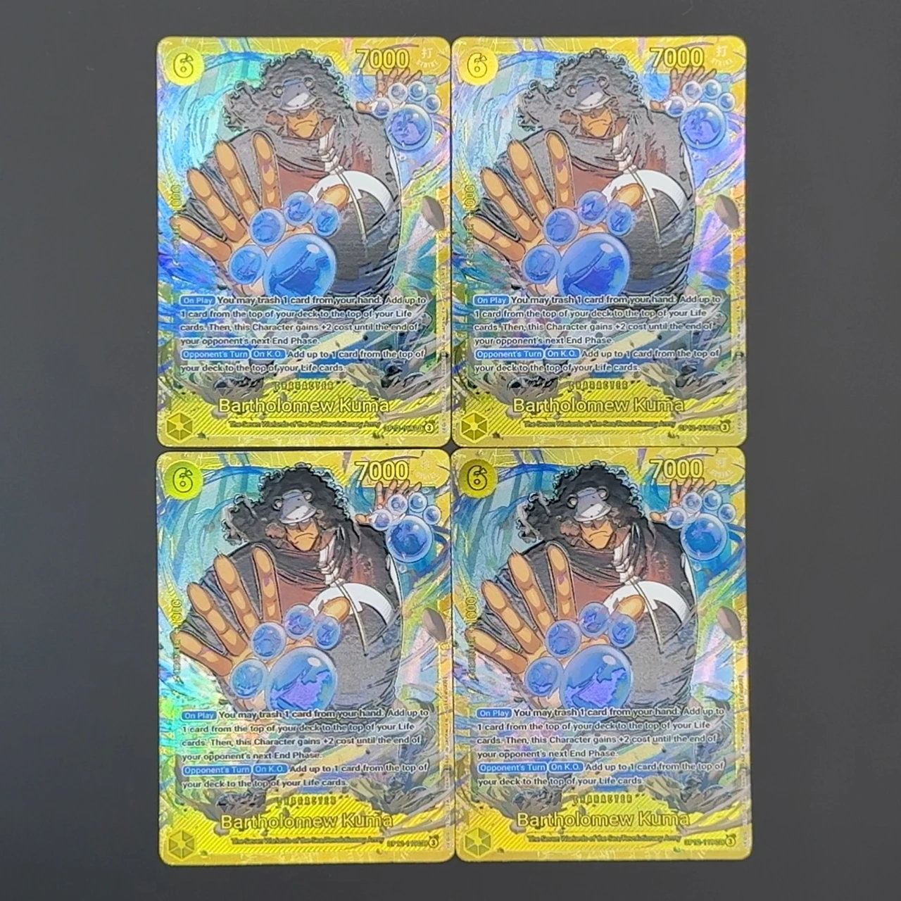 One Piece TCG OPCG English Bartholomew Kuma Card OP12-119 Anime Collectible