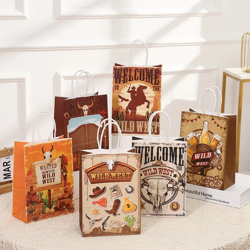 50 Stück Western Rodeo Goodie Bags – Ca. 18 X 25 Cm | Cowgirl-Party-Tüten Für Geburtstag, Babyparty Oder Themen-Event