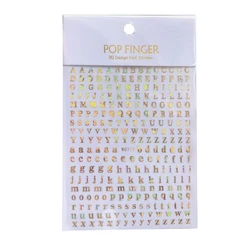 Sparkling Metallic Alphabet Stickers - Self - Adhesive 26 - Piece Set (For Laser gold)