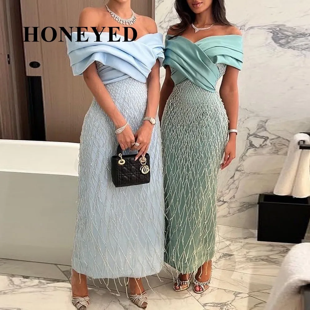 

Honeyed Blue 2023 Long Burgundy V-Neck Evening Dresses Sheath Open Back One Shoulder Floor Length Prom Formal Dress for Women