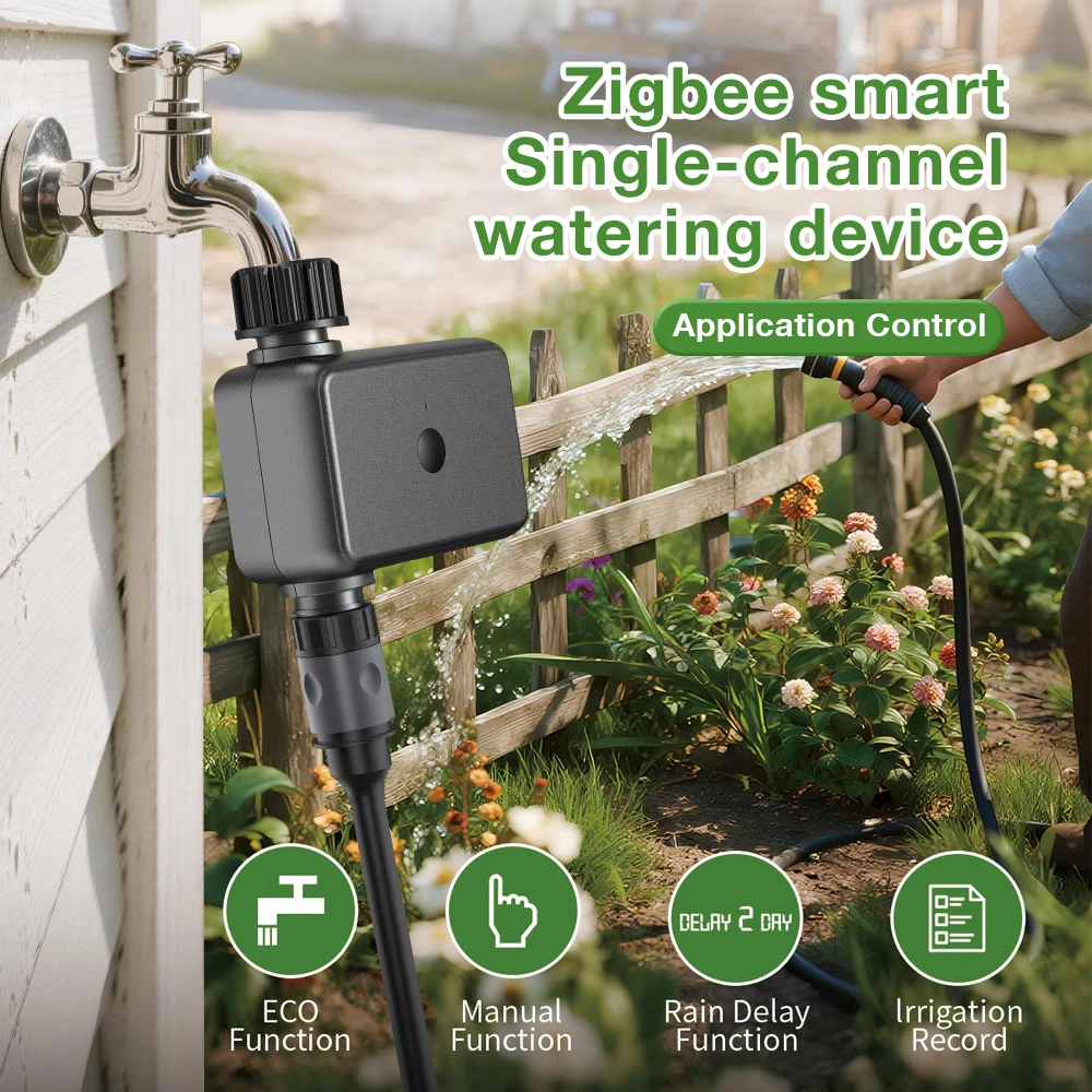Tuya Wifi Automatic Water Timer Sprinkle Timer Smart Irrigation for Garden