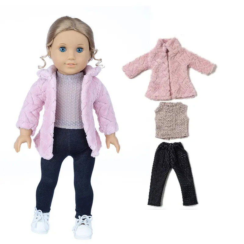 3pcs In 1, Plaid suit Fit For American Girl Doll 18 Inch Doll Clothes , Shoes are not included.