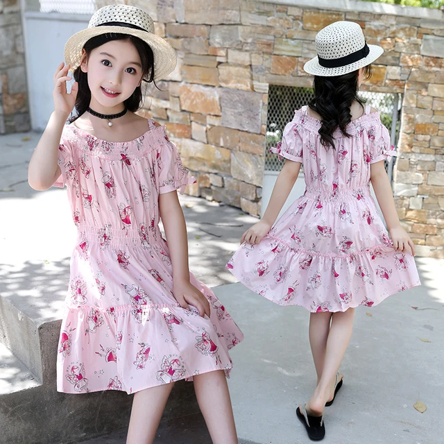 2023 Korea Summer Children One-piece Dress Toddler Girl Dresses