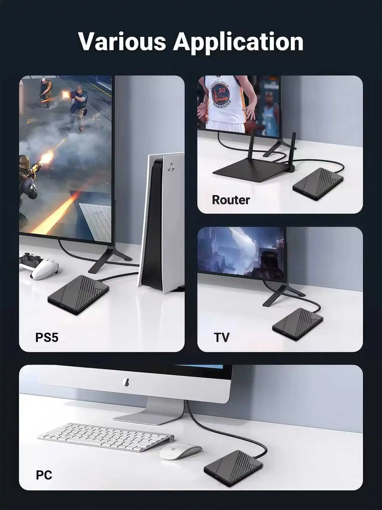 2.5인치 SATA to USB 3.0 외장 하드 드라이브 케이스 툴리스 5Gbps SSD HDD 케이스 모바일 디스크 박스 6TB 지원 노트북 PC용