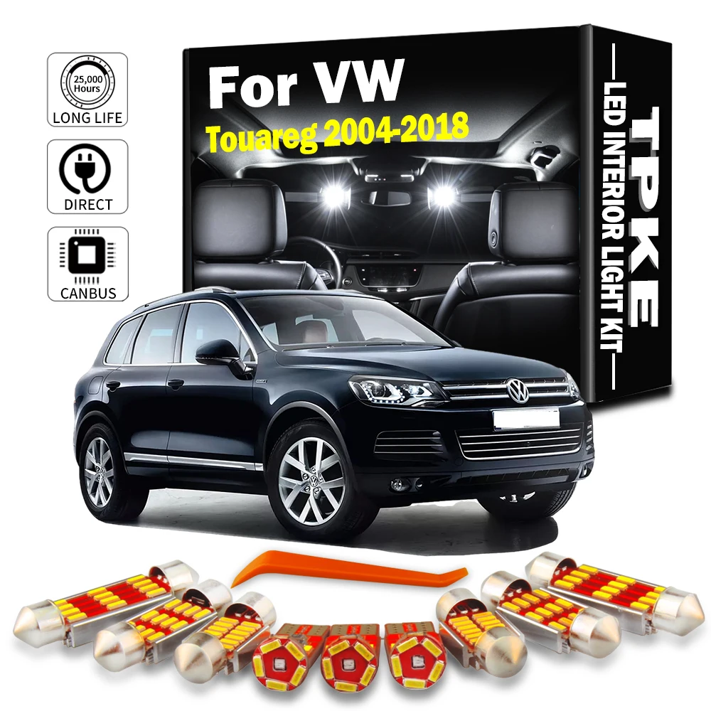 Tpke Led Interior Map Dome Light Kit For Vw Volkswagen Touareg 2004-2014  2015 2016 2017 2018 Car Accessories Led Lamps Canbus - Signal Lamp -  AliExpress