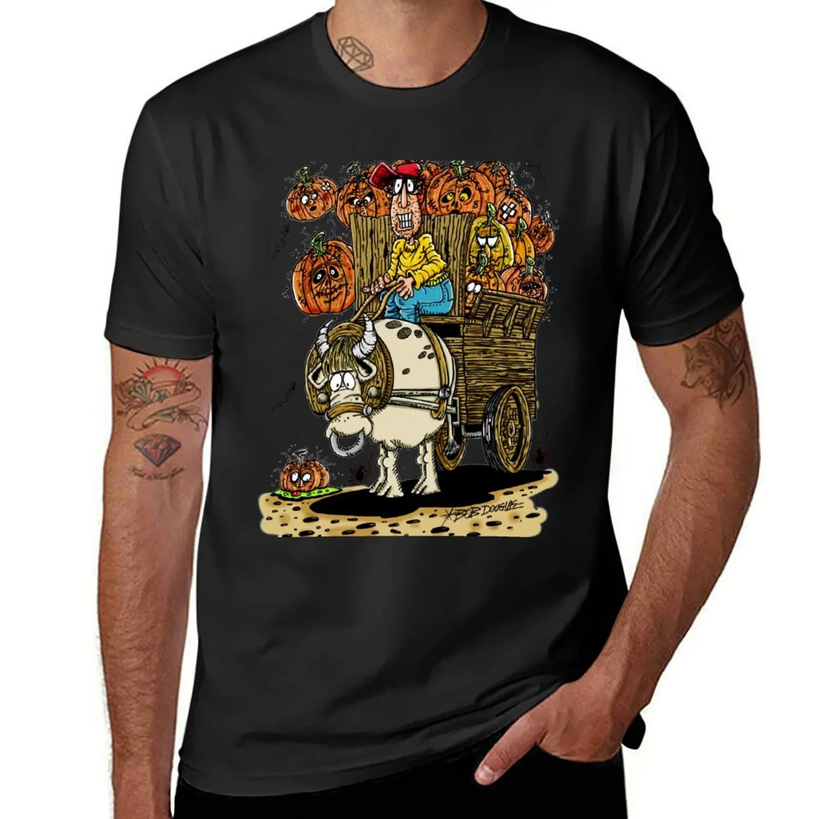 

The Pumpkin Wagon T-Shirt funnys plain t shirt men