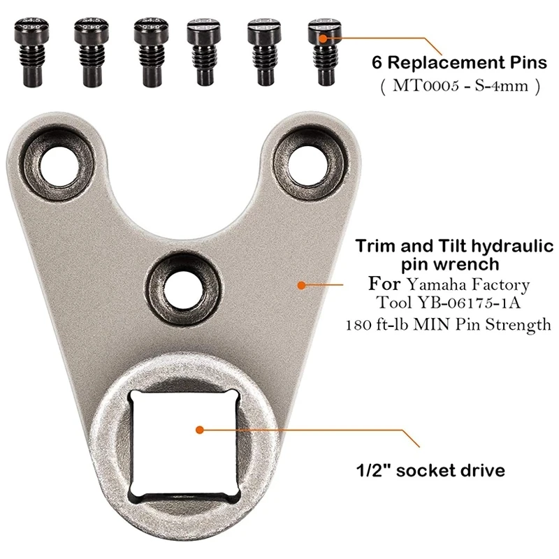 TML Outboard Trim/Tilt Pin Wrench Tools Set MT0004 and MT0006 and MT0009 Fit for Yamaha Suzuki Johnson Evinrude