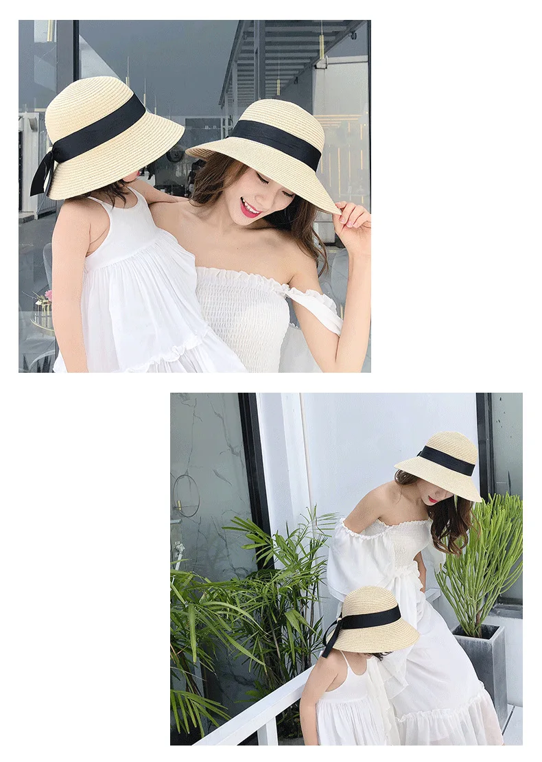 Mum & Mini Matching Straw Hat Set