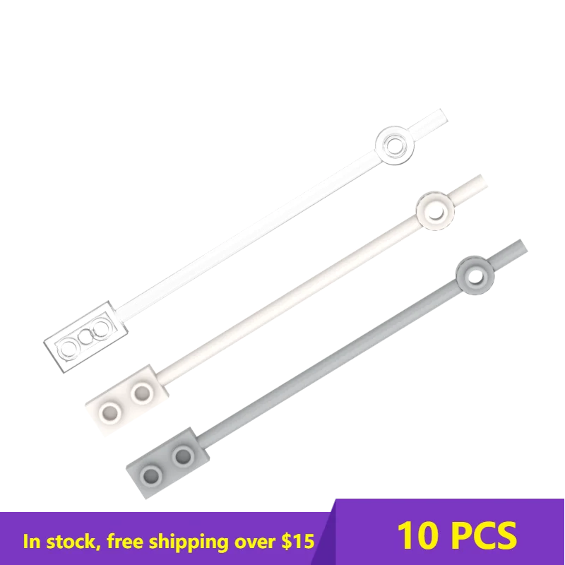 

10PCS Bricks Bricks 99784 1x12with 1x2 slat antenna light pole ldd99784 42445 For Building Block Part DIY Christmas Gift Toy