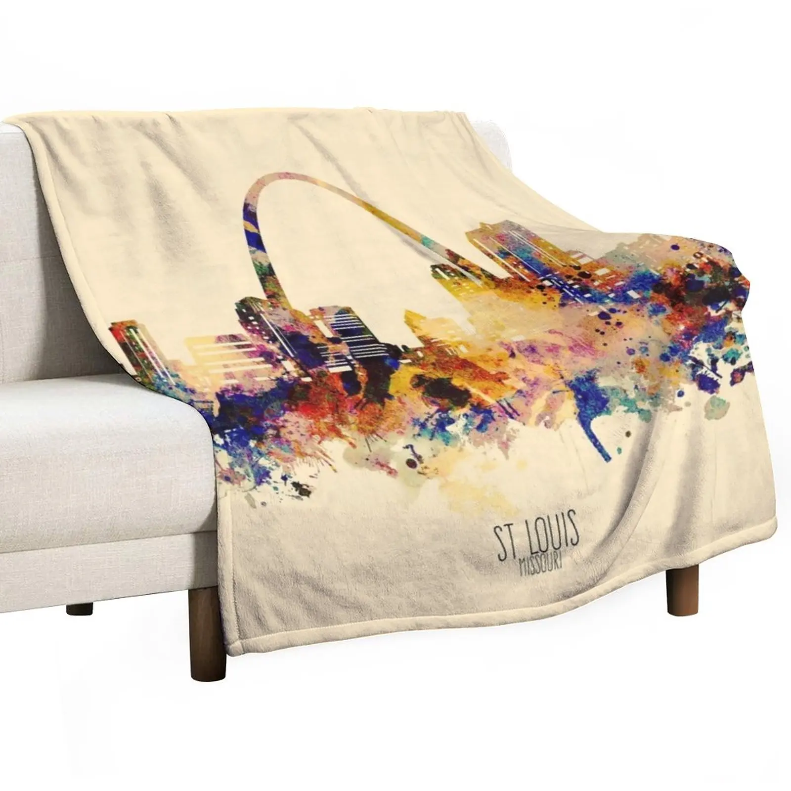 

st louis skyline Throw Blanket Heavy Thermals For Travel Luxury Luxury Thicken Blankets