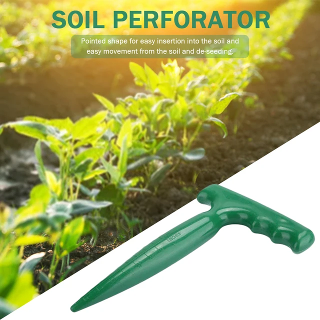 Műanyag Lyukú Lyukasztó Magok Tenyésztés Zöld Talaj Könnyű Hordozható Nem Csúszás Fogantyú Ásó Lyuk Szerszám - Image 2