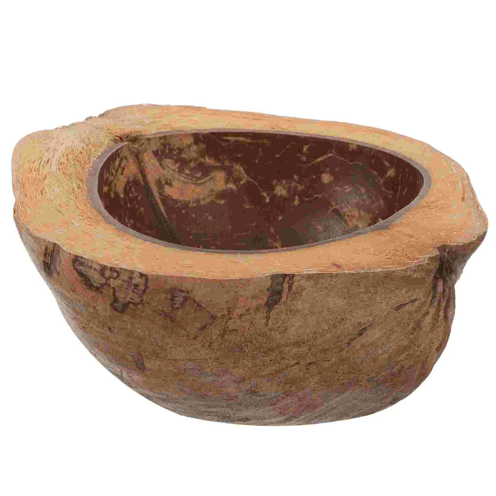 Coconut Shell Aromatherapy Cup Fruit Bowls Candles Rustic Handmade Multi-function