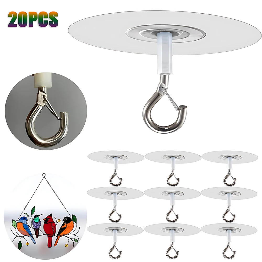 Ceiling hooks Stick Ceiling Hooks Heavy Duty Self-Adhesive Water Resistant Hooks for Ceiling Multifunctional for Balloons Wind Chimes