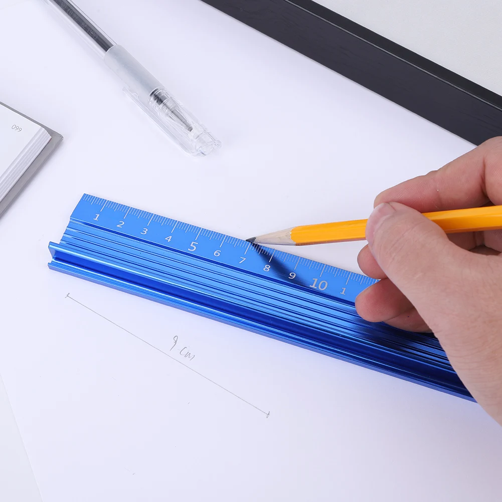 Aluminum Alloy Safety Ruler for Drawing and Leather Cutting