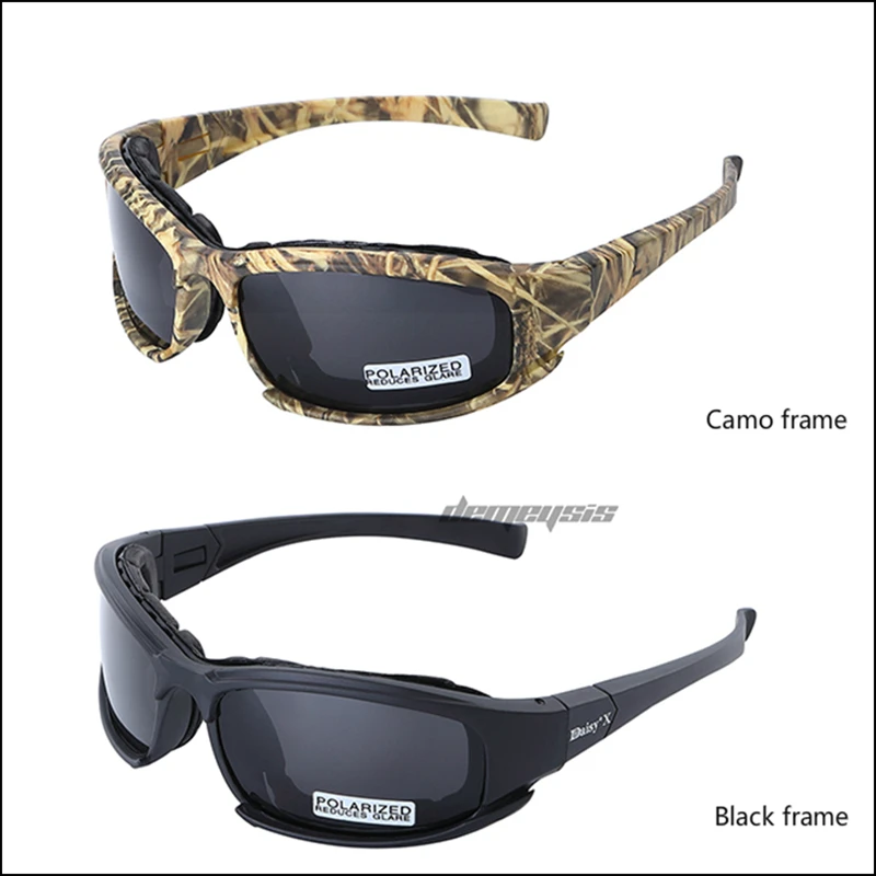 Photochromic Polarized Tactical Outdoor Sunglasses and Goggles Set