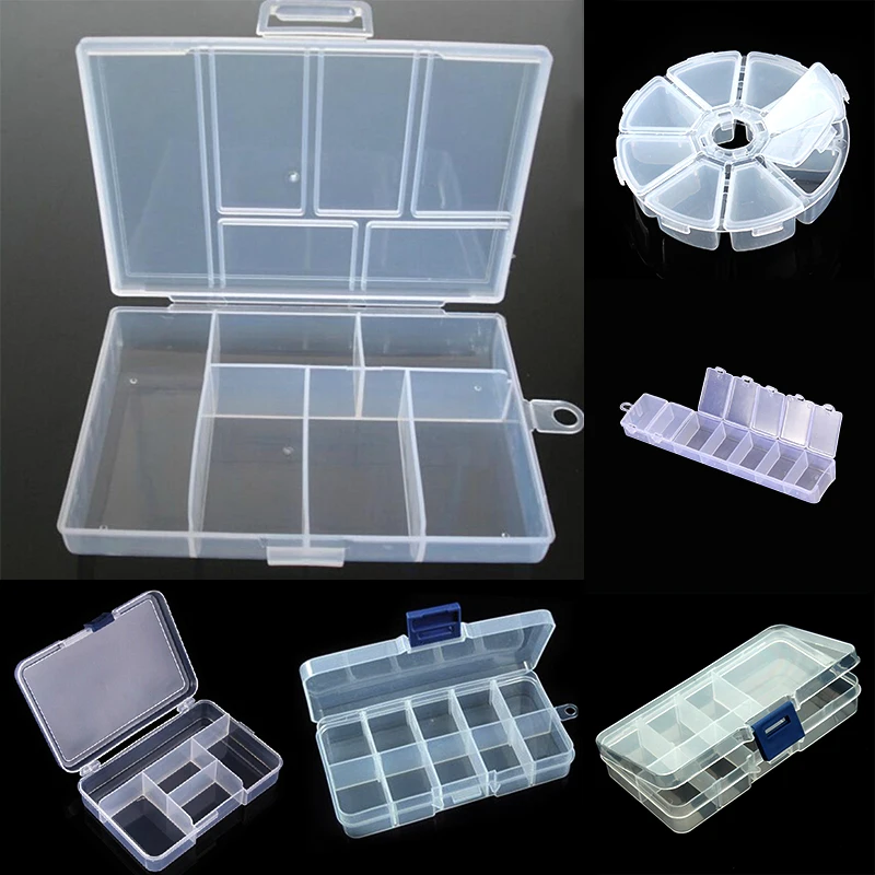 Plastic Jewelry Boxes Plastic Tool Box Adjustable Craft Organizer Storage Beads Bracelet Jewelry Boxes Packaging Wholesale