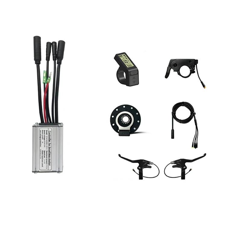 

New Sine Wave Controller Kit Electric Bicycle Electric Scooter Kit LCD4 Display Sine Wave Controller 36/48V 17A 350W