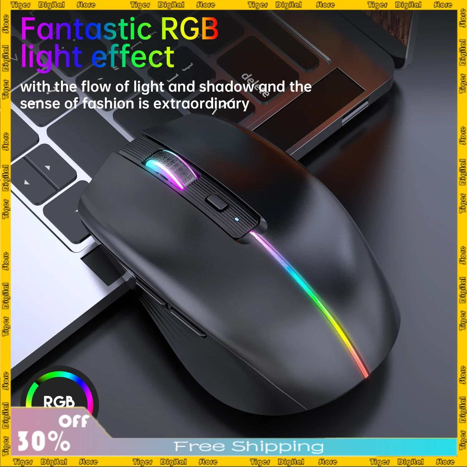 

Мышь Компьютерная Аккумуляторная Беспроводная игровая, с зарядкой от ии