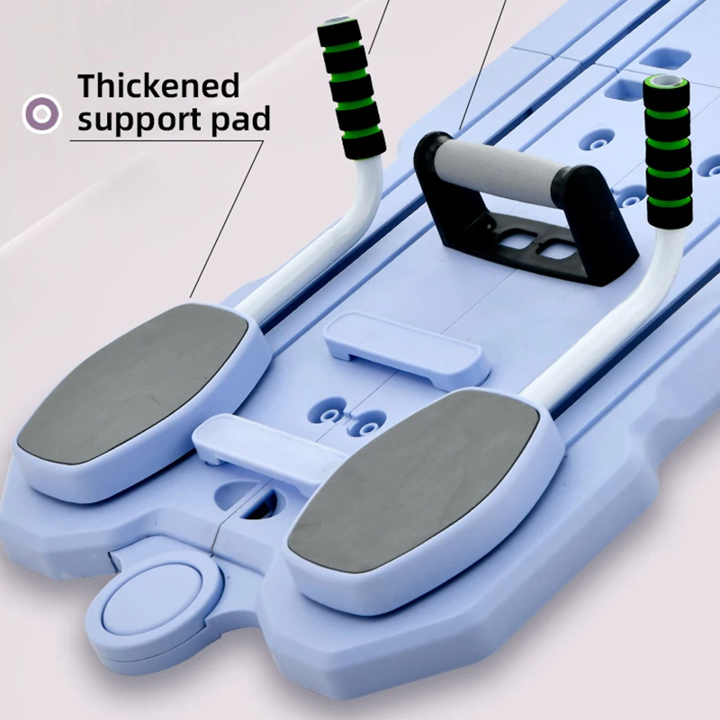 Foldable Push up Board, Home Gym Push up Bar, Pilates Bar & Fitness Accessories with Resistance Bands