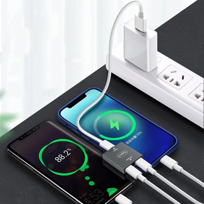 USB C 스플리터 허브 컨버터 어댑터 타입 C 커플러 익스텐더 연장 커넥터 USB C 기기용