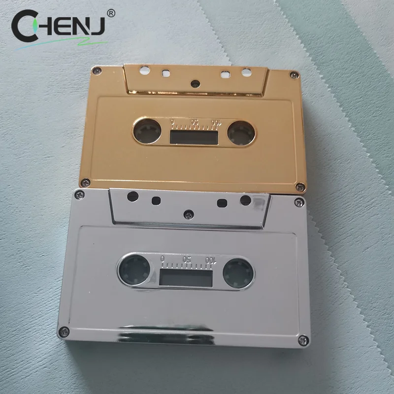 Gilded Electroplated Blank Audio Tape Standard Cassette Blank Tape Player Empty Magnetic Audio For Speech Music Recording audio tape recorder