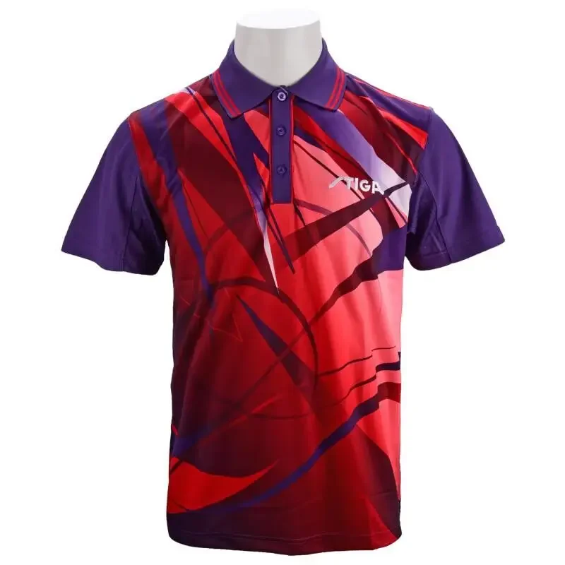 Original Stiga Table Tennis Clothes For Men Women Clothing T-shirt Short Sleeved Shirt Ping Pong Jersey Sport Jerseys