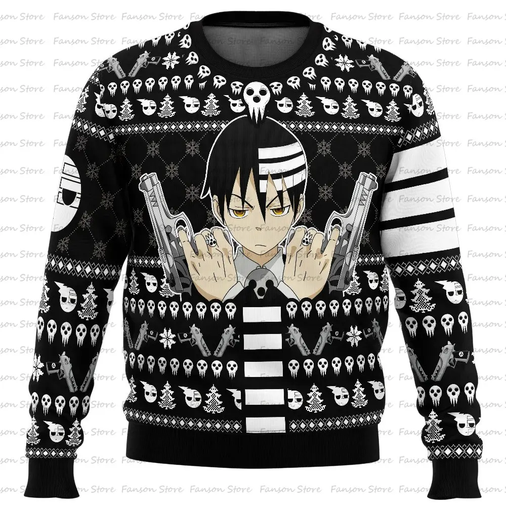 thumbnail image 1 of Suéter navideño feo de Dark Souls de Solaire para primavera y otoño, para mujer y hombre, sudadera con capucha de dibujos animados de Anime para parejas, 1 of 5