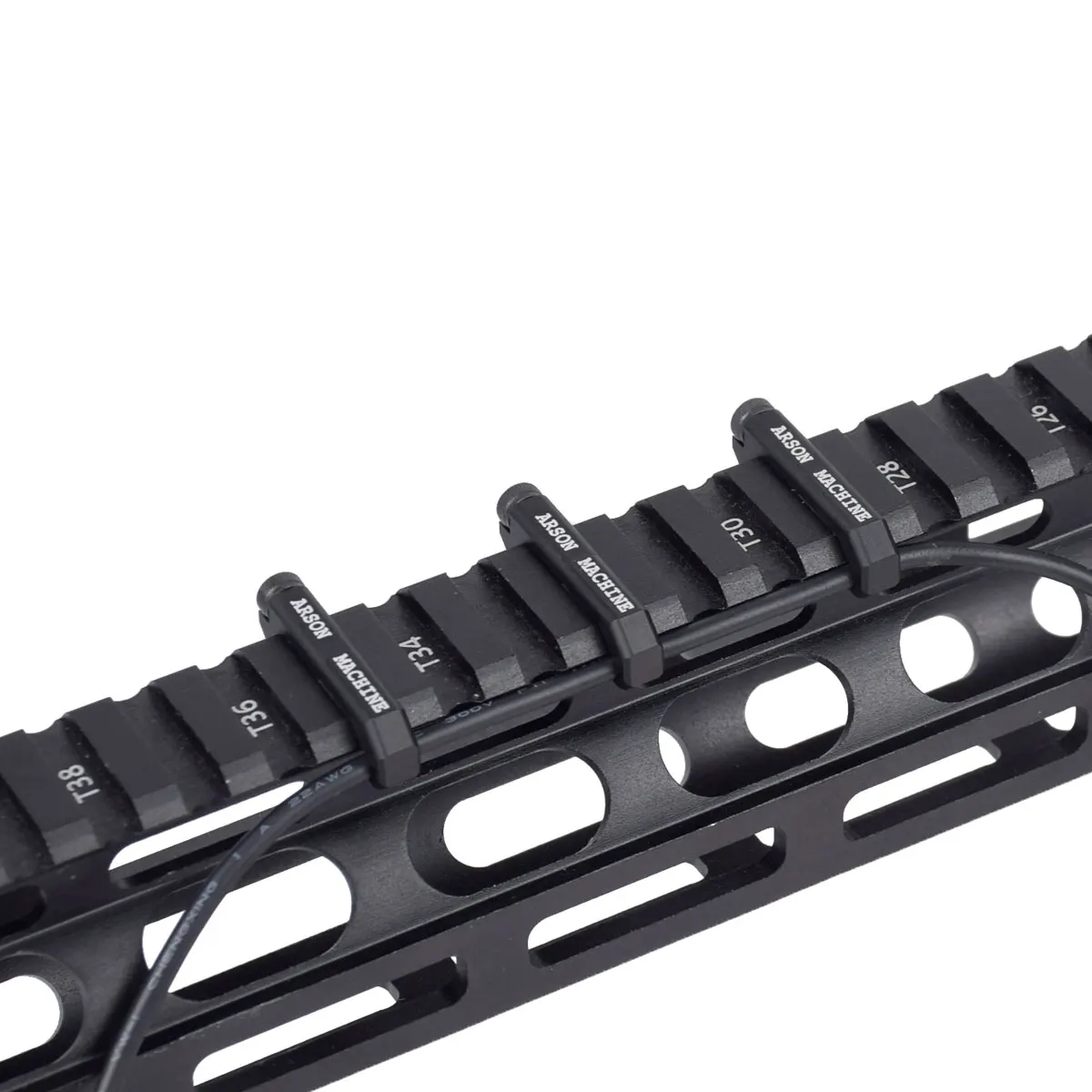 Tactical MLOK Cable Management System for Picatinny Rail