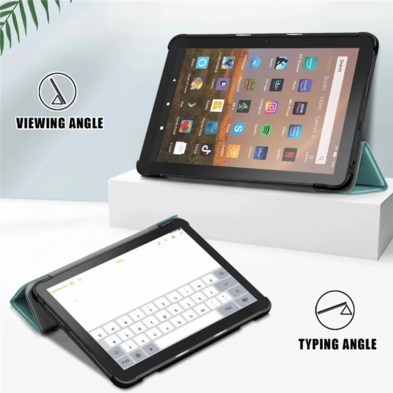 para Fogo hd 2023 Case Trifold Couro Magnético Inteligente Capa para Amazon Fire hd Case 2023 Fogo Hd8 Plus 2023 Capa 12th Gen - Imagem 5