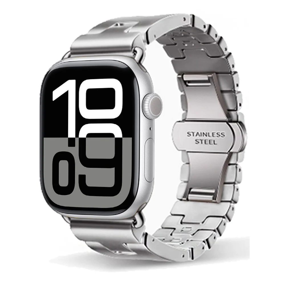 Premium Stainless Steel Watch Band - Elegant Metal Bracelet