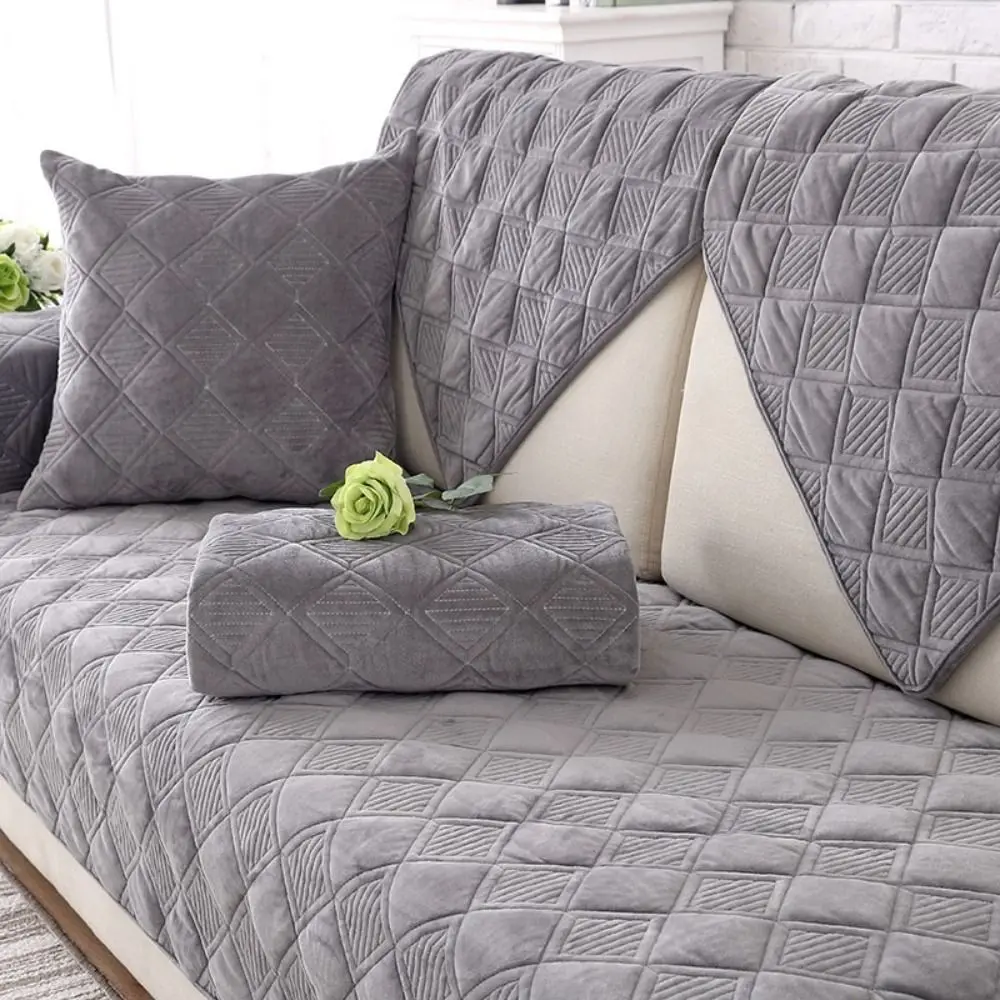 Modern Minimalist European Style Sofa Cover Non-Slip Thickened Couch Covers Soft Breathable Seat Cushion Four Seasons