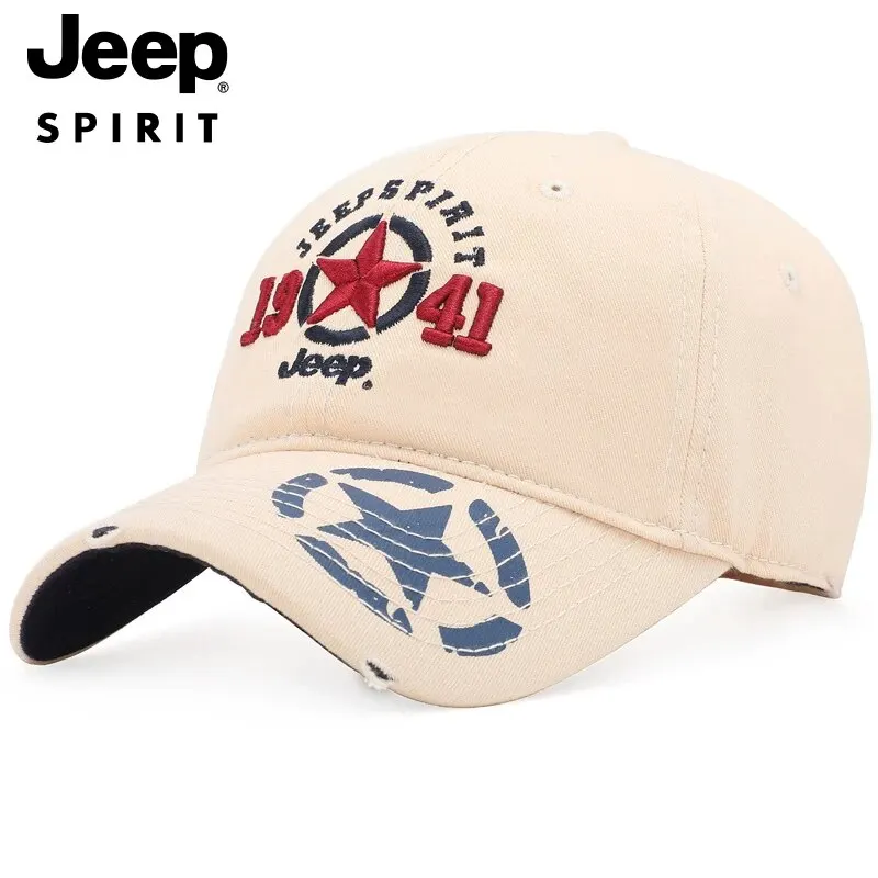 JEEP SPIRIT Authentic Brand Letter Embroidery Man Baseball