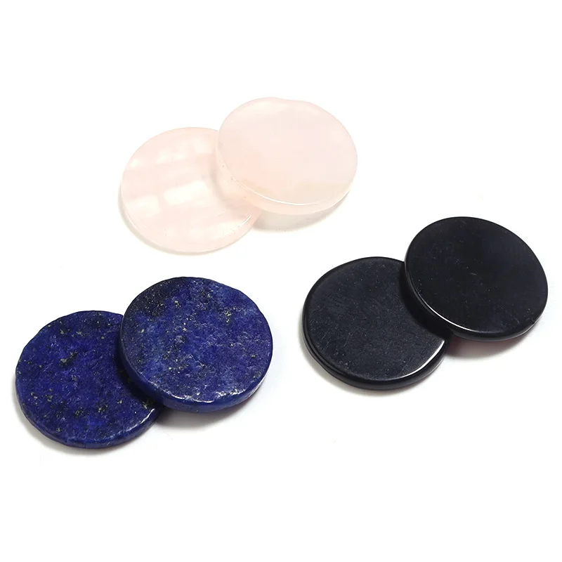 

10pcs/Lots 16mm Flat Round Bulk Natural Stone Cabochons Accessories for Women Jewelry Making Charms for DIY Bracelet Pendants