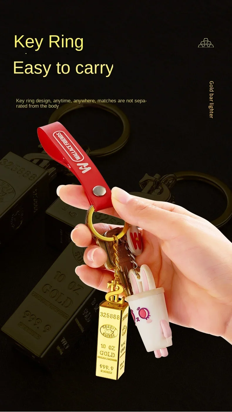 Description Picture 4 of item10000 Matches Key Chain Kerosene Torch Lighter Multi-function Portable Waterproof Cigarette Smoking Accessories Gadgets For Men